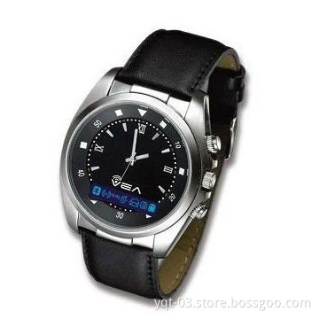 Vibrating bluetooth watch with OLED caller\'s ID display